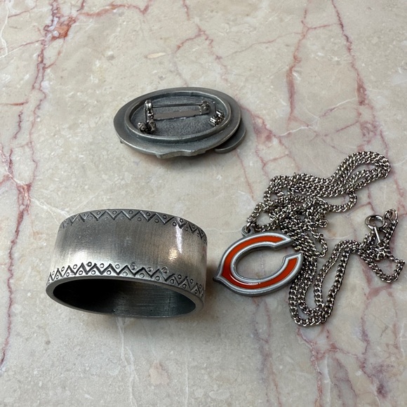 NFL Chicago Bears Silver and Orange Trinket Collectors Box - Picture 13 of 16